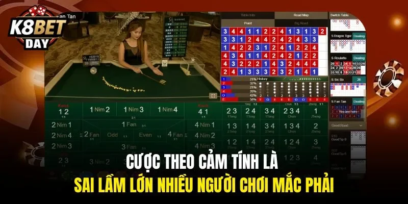 Cược theo cảm tính là sai lầm lớn nhiều người chơi mắc phải